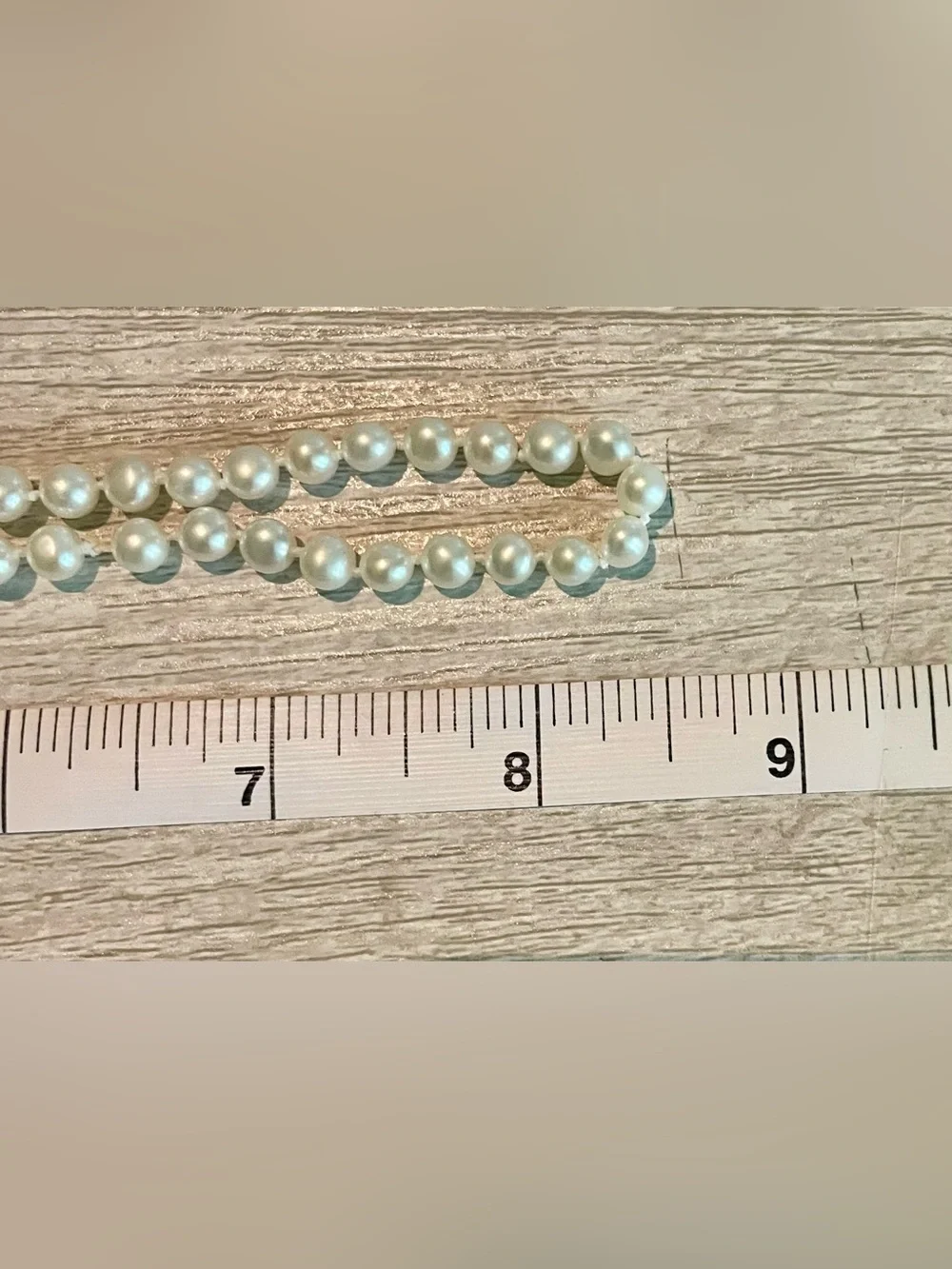 Vintage 10k Cultured Pearl Necklace - Picture 9 of 13